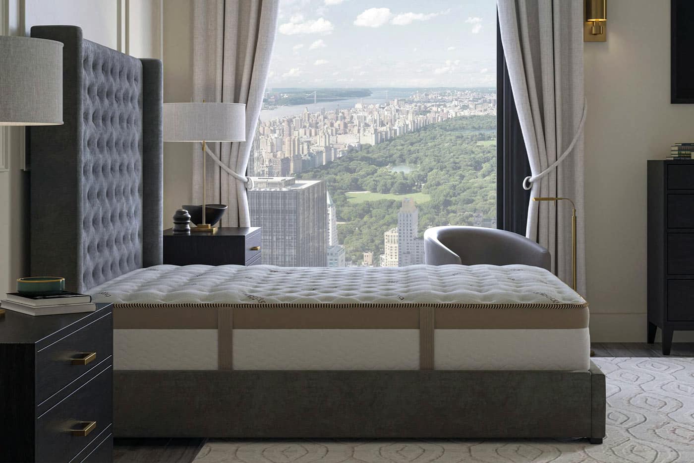 organic mattress with non-toxic memory foam