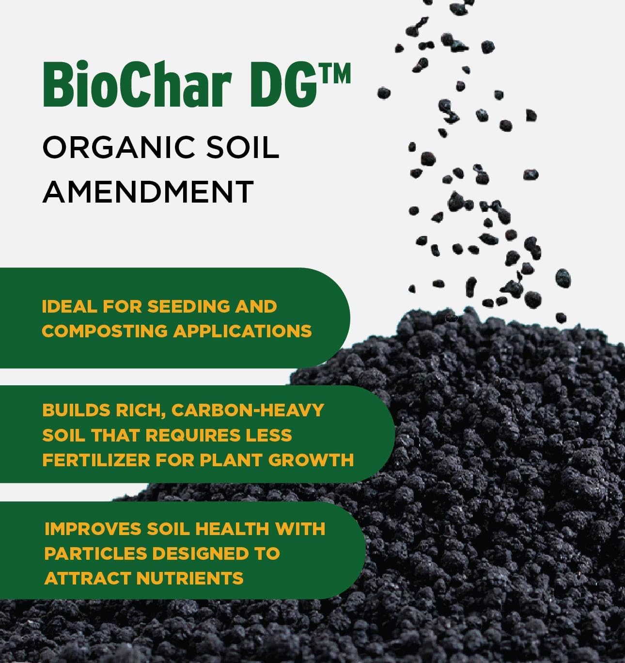 biochar DG organic soil conditioner